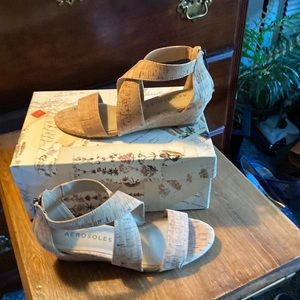 Aerosols Bamboo Wedge Sandal